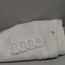 Awellife Extra Long Cream Linen Style Shower Curtain Set with 12 Durable Hooks - Textured Fabric Heavy Cloth Shower Curtains for Bathroom 72 x 96 Inch