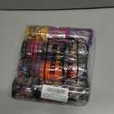 12 Rolls 60 Yards Day of The Dead Wired Edge Ribbons Black Purple Sugar Skull Flower Burlap Ribbon Dia De Los Meurtos Ribbon for Halloween Party DIY Craft Wreath Decor