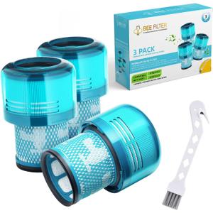 Dyson V15 Filter, 3-Pack Premium True HEPA Replacement Filters Compatible with Dyson V15 Detect, V15 Detect Absolute, V15 Submarine, V15 Detect Filter, V11 Animal Filter, V11 Filter, Part no 970013-02