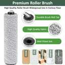 Only S5 ComboBrush Roller Replacement Parts for Tineco Floor ONE S5 Combo Cordless Wet Dry Vacuum Cleaner, 2 Brush Rollers + 2 Vacuum HEPA Filters (Only Fit S5 COMBO)