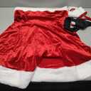Christmas Costumes for Women Sexy Santa Dress Velvet Cape anf Belt for Cosplay Mrs. Claus Costume Christmas Outfits Size XXL