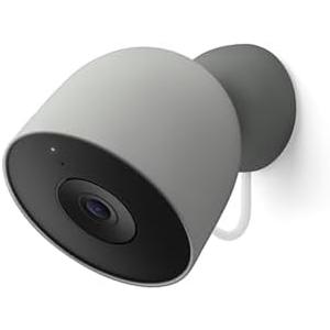 Google Nest Cam Outdoor (Wired, 2nd Gen) - Security Camera with 2K Video and Gemini, Night Vision, 2-Way Audio - Works with Google Home - 2025 Model - Hazel, White