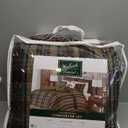 Woolrich Rustic Lodge Cabin Comforter Set - All Season Down Alternative Warm Bedding Layer and Matching Shams, Oversized Queen, Hadley Plaid, Multi