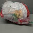 HOMCOM 6ft Christmas Inflatables Outdoor Decorationss Decorations Santa Claus with Candy Cane, Blow-Up LED Yard Christmas Decor