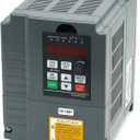 VFD (1.5kw 2hp), Support 110v Input to 220v Output,1 Phase to 3 Phase for 220v-1.5kw 50/60hz Motor Speed Rotation (Voltage Conversion Series)