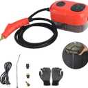 2500W Portable Steam Cleaner, High Temperature Steamer for Cleaning Bed Bugs, Steam Cleaner for Bathroom, Kitchen, Car Detailing, Mattress, Couch, Furniture, Upholstery, Grout and Tile (Red)