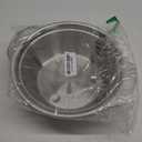 304 Stainless Steel Microporous Colander with Handle, Rice Washers Microporous Strainer Set For washing vegetables, fruits and rice, and draining cooked pasta. (5qt)