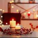 Valentines Glitter Garland 4.5 ft Red Heart Berry Garland for Mantel Valentines Decorations for Spring Wedding Fireplace Table Centerpiece Party Decor