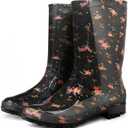 Hellorain Waterproof Rainboot for Women Lightweight PVC Women's Rain Footwear Suitable for Outdoor work Farming, Garden, Size 10