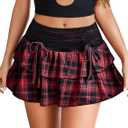 Avidlove Women's Mini Skirt High Waisted Layered Ruffle Skirts Tiered Short Skirt Lingerie Y2K (Medium, Gz889)