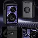 Raymate Bluetooth Speakers Wireless, 80W Speakers with Subwoofer-V5.3, HiFi Stereo Sound, Rhythmic Lighting System, 15H Playtime, 8000mAh Power Bank for Phone, Portable for Outdoor