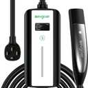 Level 2 EV Charger 32Amp 240V NEMA14-50 Plug Home/Outdoor Portable Charger for Tesla Adjustable Current with 16.4FT Cable Compatible with All Tesla Models 3/Y/S/X
