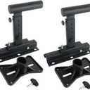 Yaeccc Pair of Speaker Wall Mounts, Universal Bookshelf Speaker Mounting Bracket, 66 Lbs Max Capacity, Black