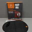 Mixer Slider Mat for Kitchenaid Stand Mixer Slider Mat with Bendable Cord Organizer for KitchenAid 6-8 Qt Appliances Air Fryer Slider Mat (6-8Qt, Black)