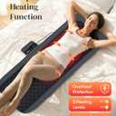 Heycool Full Body Massage Mat with Heat [2026 Upgraded], 10-Motor Vibration Massage Pad for Chair Bed Sofa, 2 Heat Levels, 5 Massage Modes, Foldable Memory Foam Back Massager for Home Office