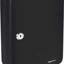 Amazon Basics Locking Steel Security Cabinet Key Lock Box with 48 Key Hooks, Key Storage, 2.8"D x 7"W x 9.8"H, Black