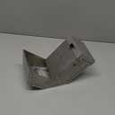 Rabbit Feeder  Small Animal Stainless Steel Gravity Feeding Trough with Lid, Outdoor Durable Cage Feeder Holds Several Days' Food (4 Inch/1.5Lbs)