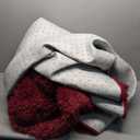 Cozy Winter Area Rug 8x10,Ultra Soft Plush Shaggy Rug Non Slip for Living Room/Bedroom,Kid/Pet Friendly,Modern Home Decor Carpet,Wine Red