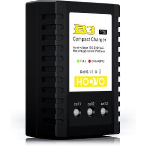 HOOVO Lipo Battery Charger, 2S-3S Balance Charger, B3 PRO Compact Charger for 7.4V-11.1V Lipo Batteries