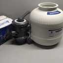 AQUASTRONG 14in Sand Filter Pump for Above Ground Pool with Timer, 2/3 HP Pool Pumps Above Ground 3000 GPH for Pools up to 13000 GAL, Pool Filter with 6-Way Valve, Improved Circulation and Filtration