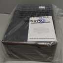 CAROLMADE Small Foot Stool Ottoman Footstool with Legs Under Desk Footrest for Living Room Bedroom and Office,Linen-Brown