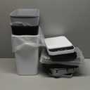 jinligogo 3Pack Bathroom Small Trash Can with Lid, 2.6 Gallon Touchless Automatic Garbage Can Slim Waterproof Motion Sensor Smart Trash Bin for Bedroom, Office, Living Room White/Black/Grey (Mix)