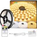 Lepro LED Tunable White Strip Light, Warm to Cool White, 16.4ft Dimmable Bright LED Tape Lights, 300 LEDs 2835, Strong 3M Adhesive, Not Cuttable, Suitable for Christmas Decorations, Home, Bedroom