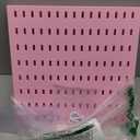 Wall-Mounted Pegboard Kit, 25.2" x 25.2" Organizer Panel  Large, Cost-Effective & Nail-Free Installation Pink