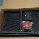 TV Stand for 55 Inch TV, Entertainment Center with 3-Tier Open Shelves, TV Console Table for Living Room, Bedroom, Rustic Brown