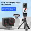 X5 Quick Release Magnetic Base for Insta 360 Ace Pro 2/Ace Pro/Ace Camera | Aluminum Alloy Expansion Adapter mount for Insta360 X5/X4 Air, with 1/4" Screw Hole for Tripod, Selfie Stick Accessories