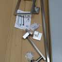 NearMoon 5 Pieces Bathroom Hardware Set 304 Stainless Steel, Square Towel Rack Kit - 24" Towel Rod + Towel Ring + Toilet Paper Holder + 2 Robe Hooks, Wall Mounted Bath Accessories (Brushed Nickel)