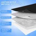 Kangshoon Leather Repair Patches, 35X79 Inch Self-Adhesive Leather Repair Tape, Stretch Vinyl Repair Kit for Couch Furniture Sofas Car Seats (Coffee, 35X79 Inch)