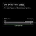 Belkin 12-Outlet Surge Protector Power Strip w/ 12 AC Outlets & 8ft Flat Plug, UL-listed Heavy-Duty Extension Cord for Home, Office, Travel, Computer, Laptop, Charger - 3,940 Joules of Protection