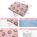 Makeup Bag Small Cosmetic Pouch: Cosmetic Bag for Purse - Cute Make up Bags with Tassel - Gifts for Teen Girl (02-Pink)