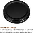 uxcell Mason Jar Lids, 70mm/2.76" Regular Mouth Tin Plate Caps Leak Proof for Canning Jars Kitchen Storage, (Black 12Pcs)
