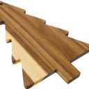 CARMELIT Wooden Christmas Tree Charcuterie Board Xmas Cutting Board Fruit Tray Holiday Cheese Board Xmas Tree Sushi Serving Tray Dessert Candy Dish