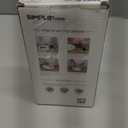 SIMPLETASTE Electric Salt and Pepper Grinder Set Automatic One Handed, Stainless Mill Shakers with Lights and Adjustable Coarseness, Battery Operated (Set of two, Silver)