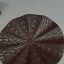 Hicarer 4 Pcs 12 Inch Metal Wall Art Decor Sunburst Hanging Metal Artwork Decor Wall Art Decorations for Home Living Room Office Gift for Christmas(Brown)