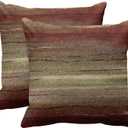 Emvency Set of 2 Throw Pillow Cover Western Tribal Geometric Brown Southwest Decorative Home Decor Lumbar 22 x 22 Inch Pillowcase