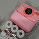 Kids Instant Digital Cameras for Boys and Girls, 1080P HD Dual-Lens Selfie Digital Camera with Print Paper & 32G Card, Christmas Birthday Gifts Toys for Toddler and Teenagers Age 3-16 Years Old (Pink)