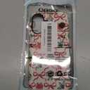 Case Compatible with iPhone 17 - Hybrid Durable Shockproof Phone Cover,Cases for Woman Girl - Red Green Christmas Scroll Bow