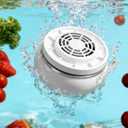 Fruit and Vegetable Washing Machine, Upgrade Wireless Fruit Cleaner Device, Titanium Electrolysis Fruit and Veggie Cleaning Machine, Waterproof Food Purifier for Fruits, Vegetables, Meat and Tableware