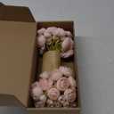 Ling's Moment Ranunculus Artificial Flower, Faux Silk Mini Ranunculus Flowers for DIY Bouquet, Bulk Fake Wedding Filler Flowers for Centerpieces Arrangements Bridal Shower Decorations, Blush Pink