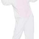 Easter Bunny Costume Rabbit Animal Dog Onesie for Adult Women Men Husky Puppy Plush One Piece Pajamas Cosplay (White, L)
