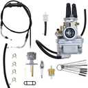 Carburetor PW80 1985-2006 Carb Replacement for Yamaha PW 80 Y-Zinger for Lifan BW80 21W-14101-00-00 21W-14101-01-00 with Fuel Petcock Switch Throttle Cable