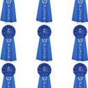 Lewtemi 1st Place Blue Ribbon Award Rosette Ribbon Grand Prize Ribbon Winner Victory Prize Deluxe Recognition Award for Classroom, Competition and Sports Events(9 Packs)