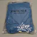 Ekouaer 2 PackWomens Ribbed Knit Pajama Set with Pockets Long Sleeve PJs V Neck Soft Loungewear Loose Matching Outfits Set Black and Lake Blue S