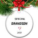 Special Grandson Ceramic Christmas Bauble, Gift for Grandson, Christmas Ornament for Grandson, Special Grandson (V25)