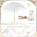 Aodaer Wedding Umbrella Bulk with Foldable Storage Box Auto Open Foldable Umbrellas Windproof Travel Umbrella for Outdoor Activities, Wedding Anniversary Photography