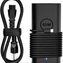 DECSZDY Replacement for Dell Laptop Charger 65W USB-C;Compatible with All Dell Computer 65 Watt USB Type C Power Adapter